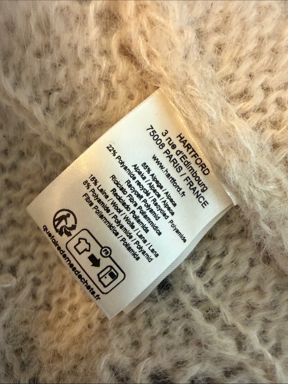 Hartford Cable Knit Alpaca Blend Cardigan - Picture 6 of 6